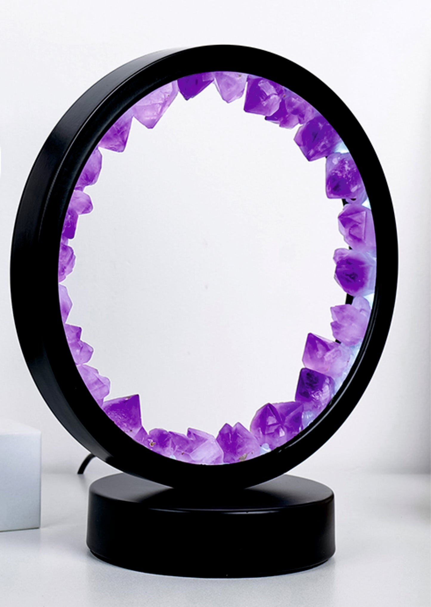 Amethyst Crystal Lamp – Dimmable LED Light