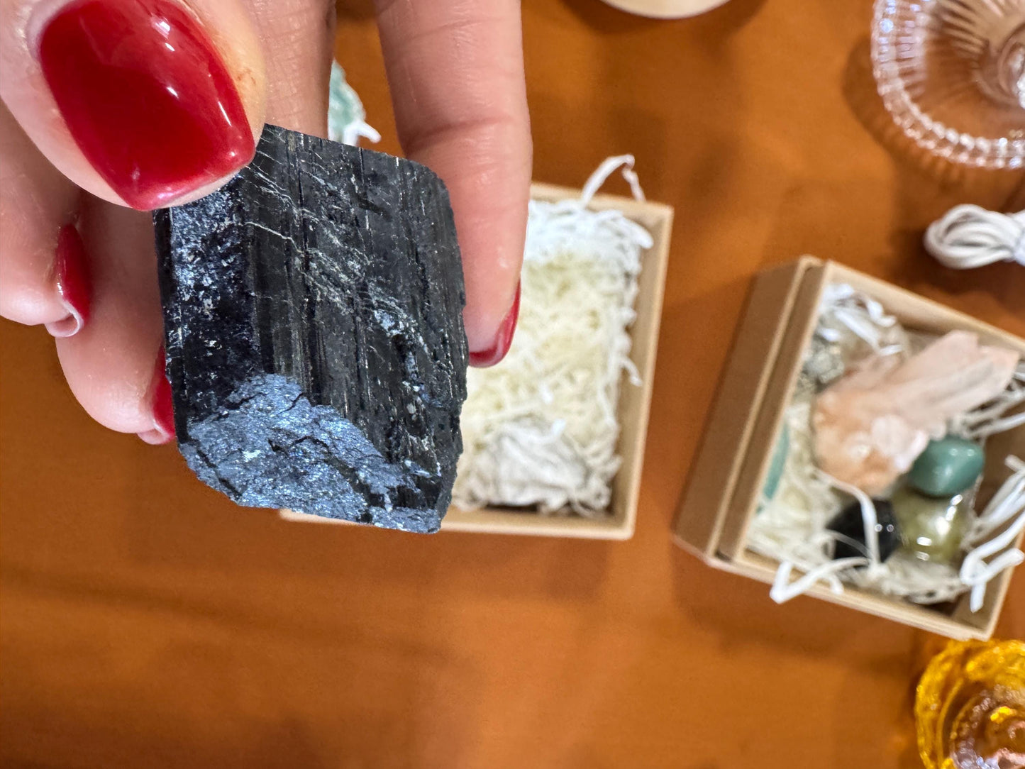 Crystal Healing Box – Selenite, Quartz or Amethyst Gift Set – Energy Cleansing Crystals