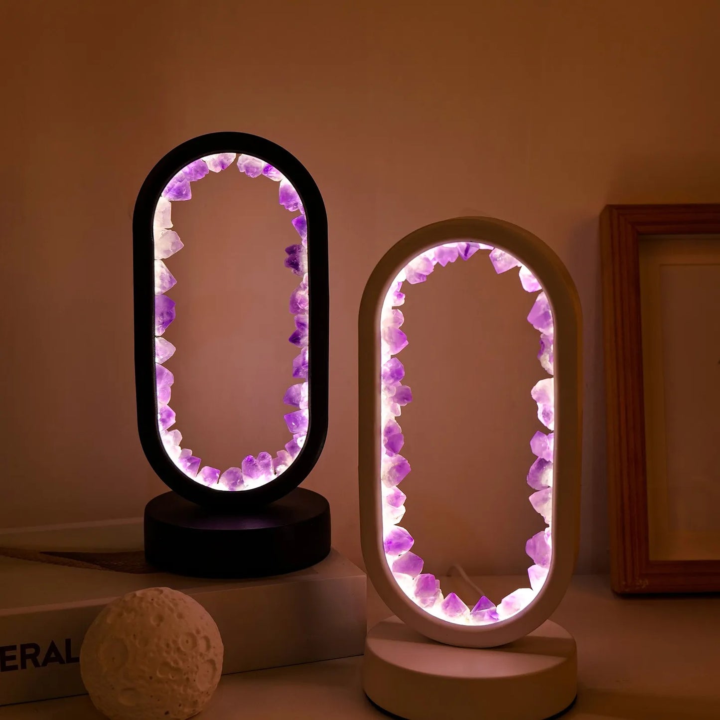 Amethyst Crystal Lamp – Dimmable LED Light