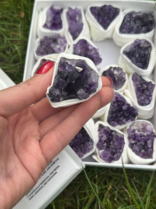 Raw Amethyst Crystal Cluster-Peace & Calm