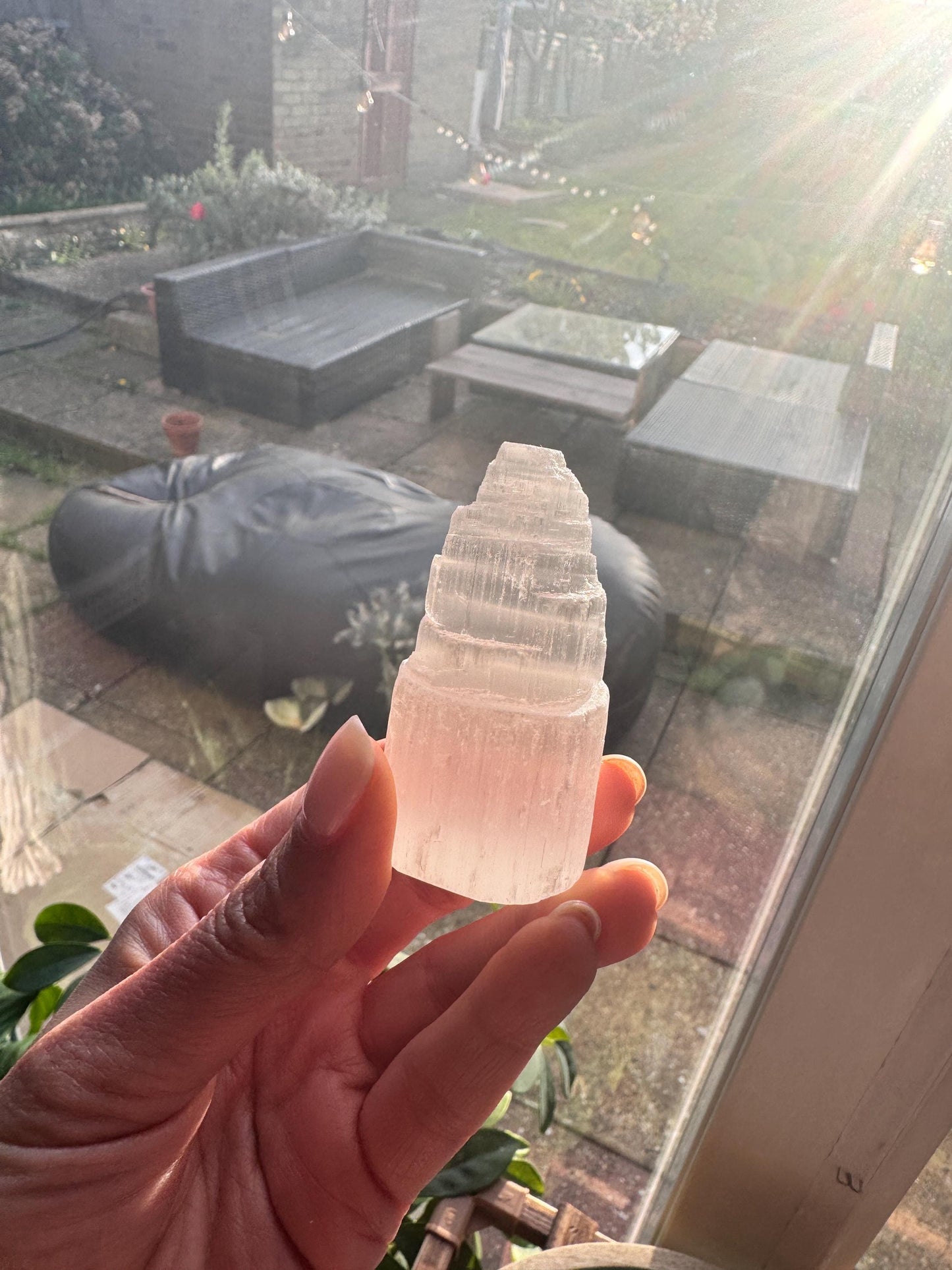 Selenite Tower | Natural Crystal for Energy Cleansing & Meditation | Healing Selenite Wand | Spiritual Home Decor