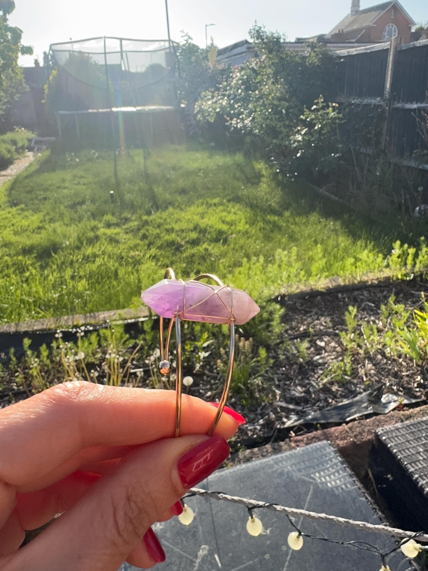 Healing Crystal Bracelet – Amethyst, Green Aventurine & Rose Quartz – Natural Stone Jewelry – Spiritual Gift for Her – Energy Bracelet