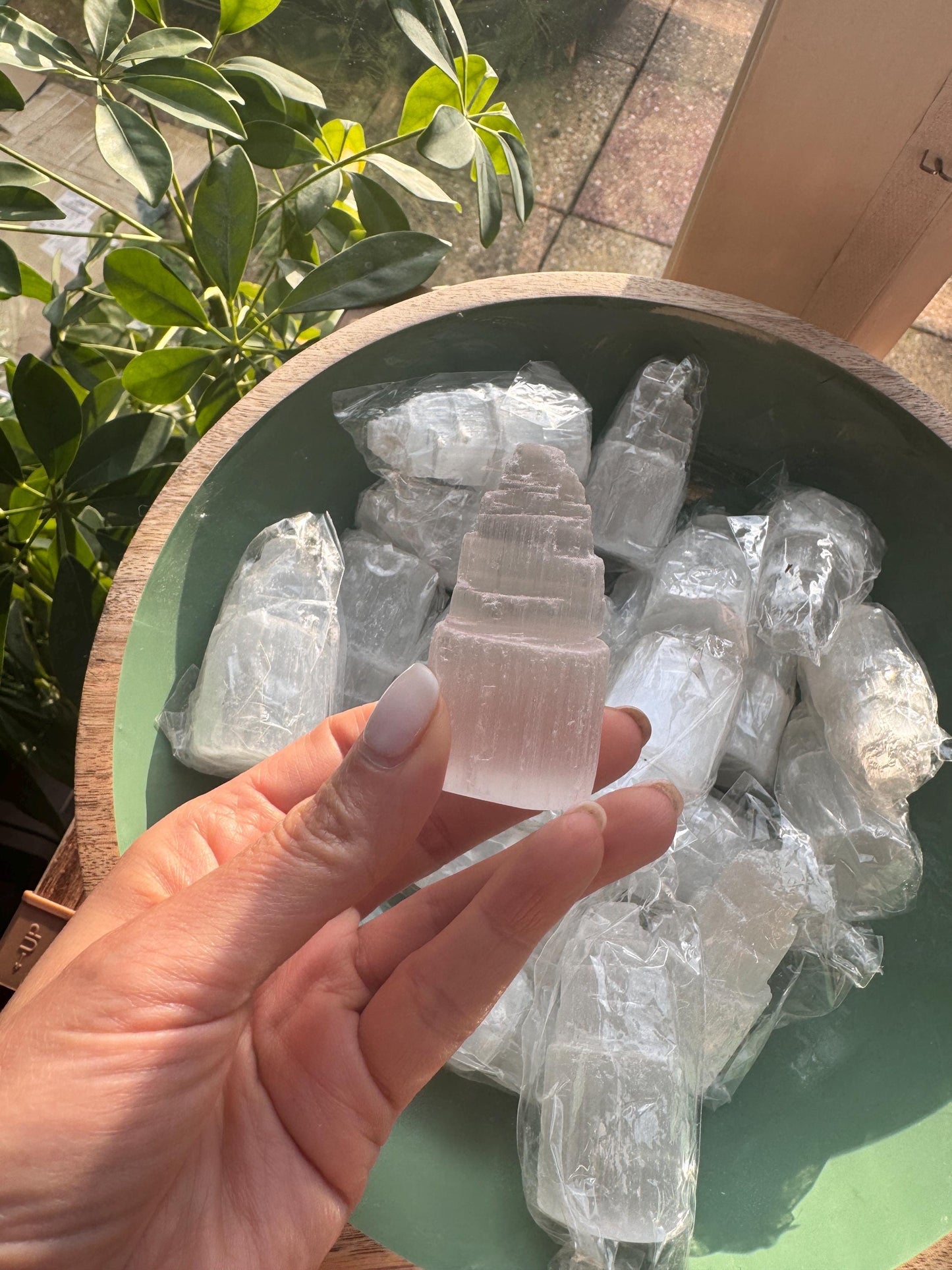 Selenite Tower | Natural Crystal for Energy Cleansing & Meditation | Healing Selenite Wand | Spiritual Home Decor