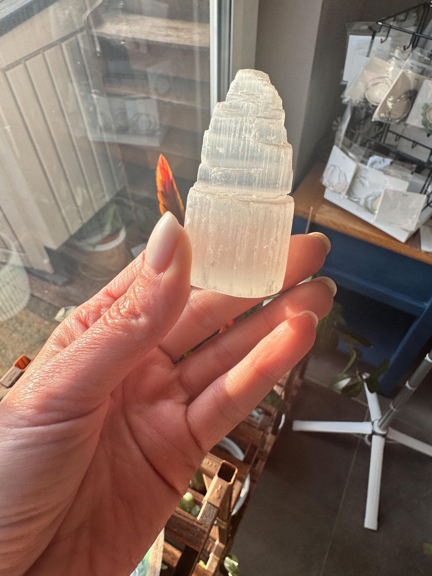 Selenite Tower | Natural Crystal for Energy Cleansing & Meditation | Healing Selenite Wand | Spiritual Home Decor