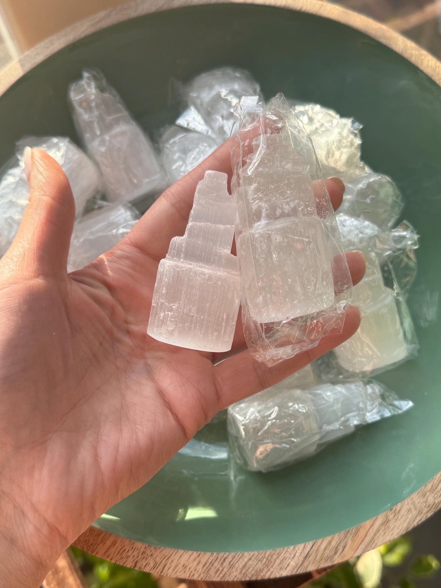 Selenite Tower | Natural Crystal for Energy Cleansing & Meditation | Healing Selenite Wand | Spiritual Home Decor