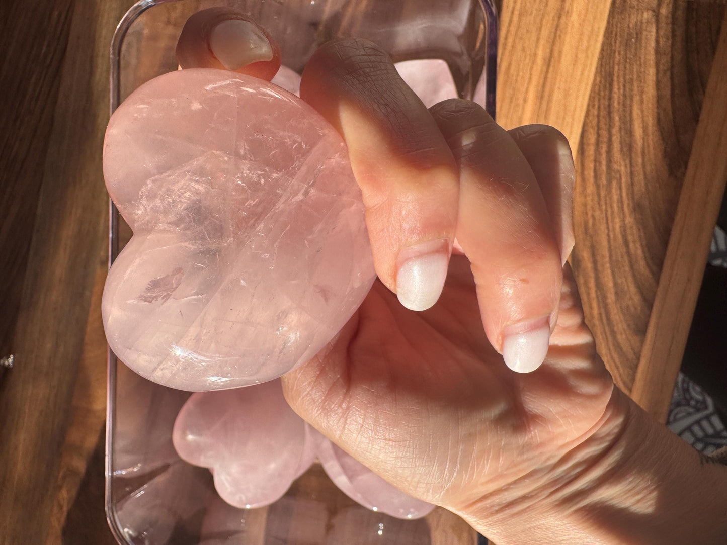 Rose Quartz Crystal Heart – Natural Pink Sphere for Love, Healing & Heart Chakra – Calming Energy Stone for Home or Meditation