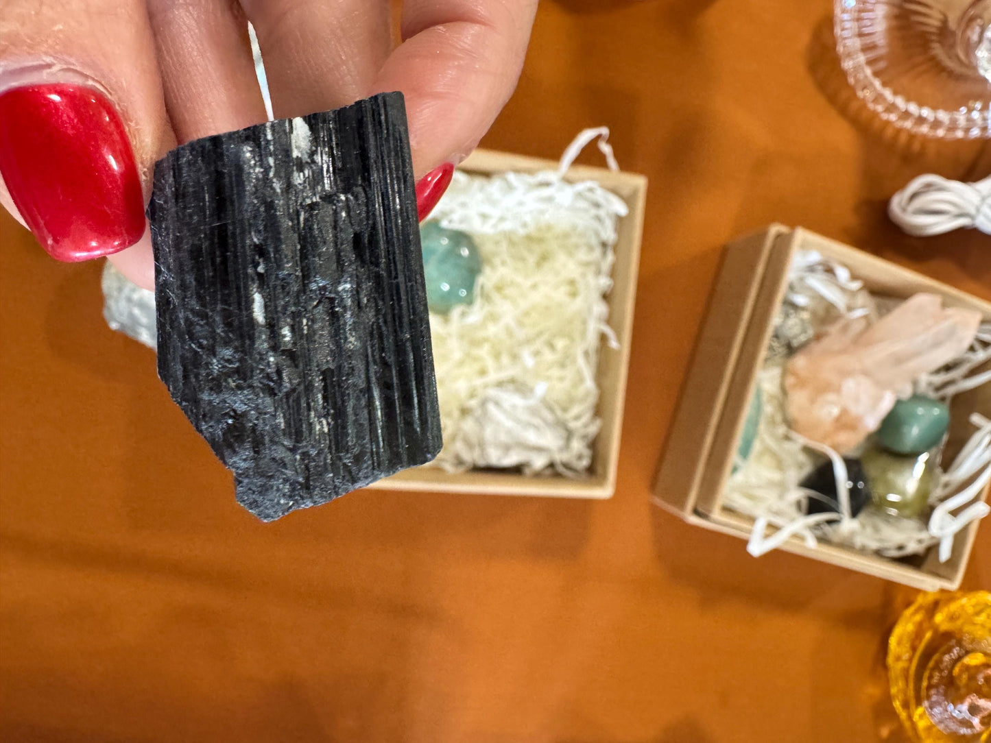 Crystal Healing Box – Selenite, Quartz or Amethyst Gift Set – Energy Cleansing Crystals