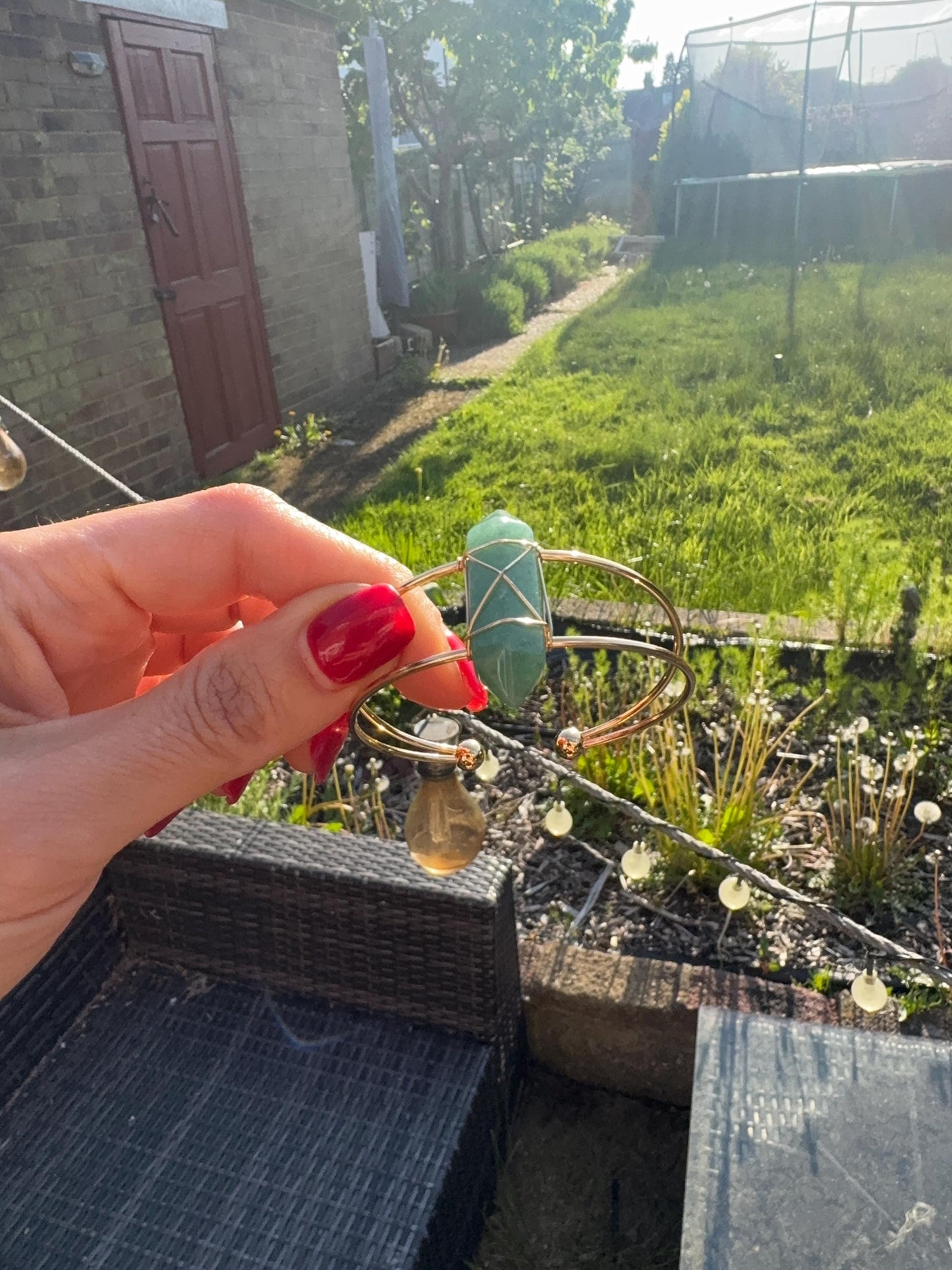 Healing Crystal Bracelet – Amethyst, Green Aventurine & Rose Quartz – Natural Stone Jewelry – Spiritual Gift for Her – Energy Bracelet